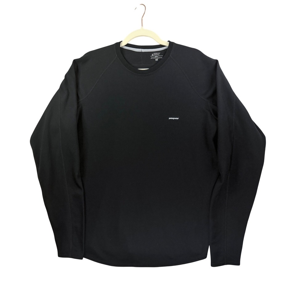 Patagonia Base Layer Men XL Black Good Capilene Performance Long Sleeve Shirt